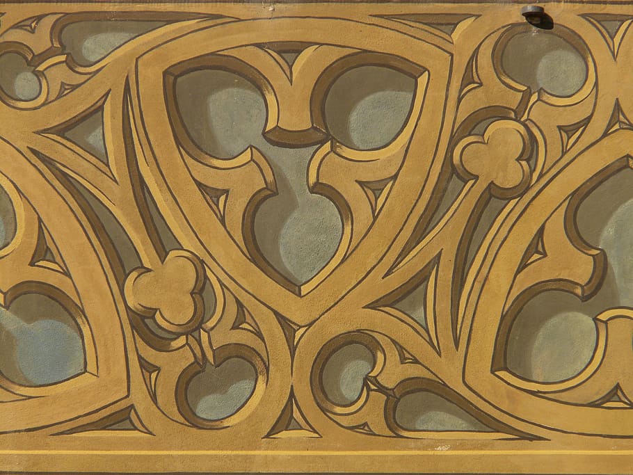 ornament, pattern, symbol, symbolism, painting, town hall, ulm HD wallpaper