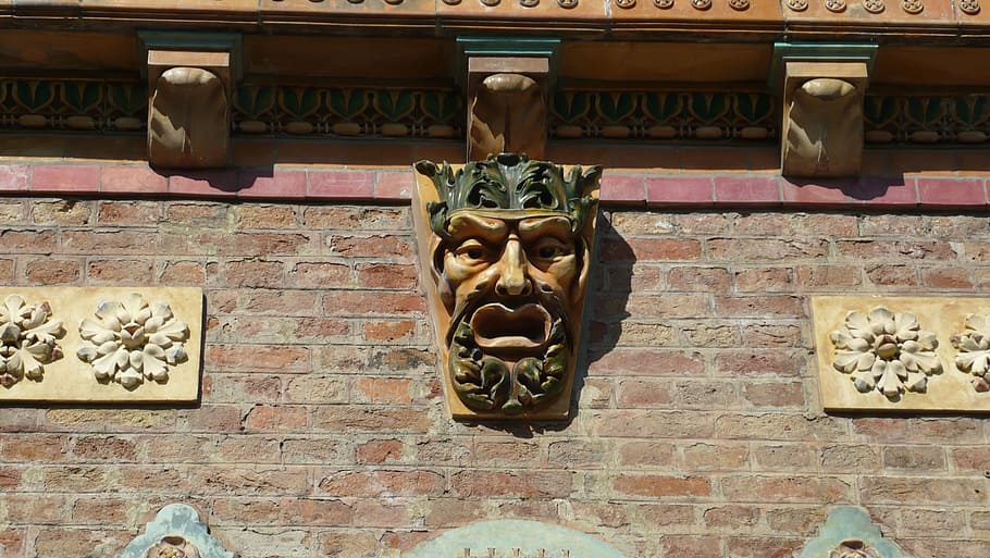 zsolnay cultural quarter, pecs, ornament, statue, architecture, HD wallpaper