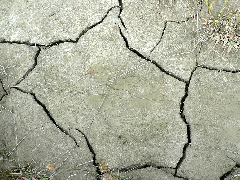 earth, dry, dehydrated, desert, cracks, drought, parching, white HD wallpaper