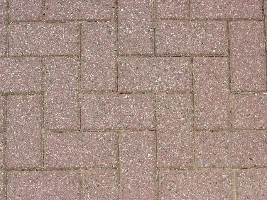 brown concrete brick flooring, Bricks, Patio, Paving, Pattern, HD wallpaper