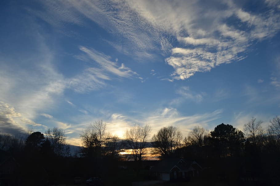 Sky, Clouds, Sunset, Sun, Day, Light, bright, nature, cloud - sky HD wallpaper