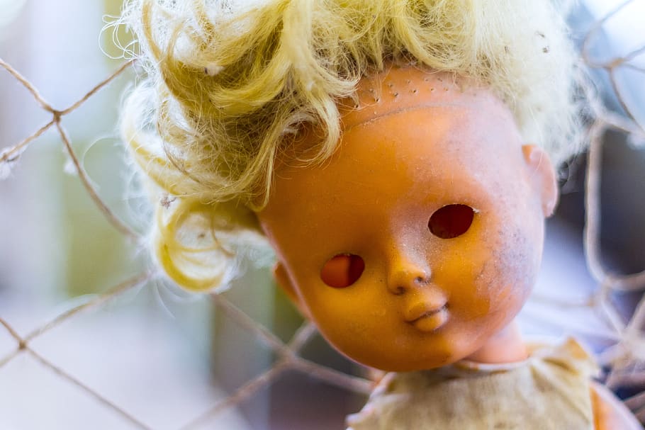 chernobyl, doll, kindergarden, abandoned, childhood, close-up, HD wallpaper