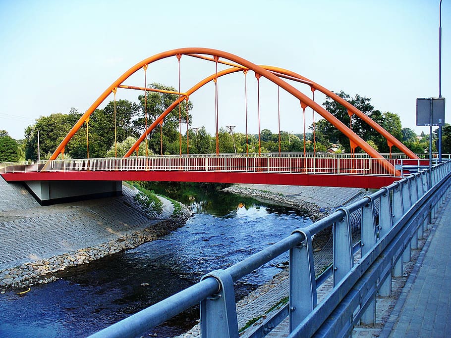 Bridge, River, Landscape, Water, architecture, footbridge, torrent HD wallpaper