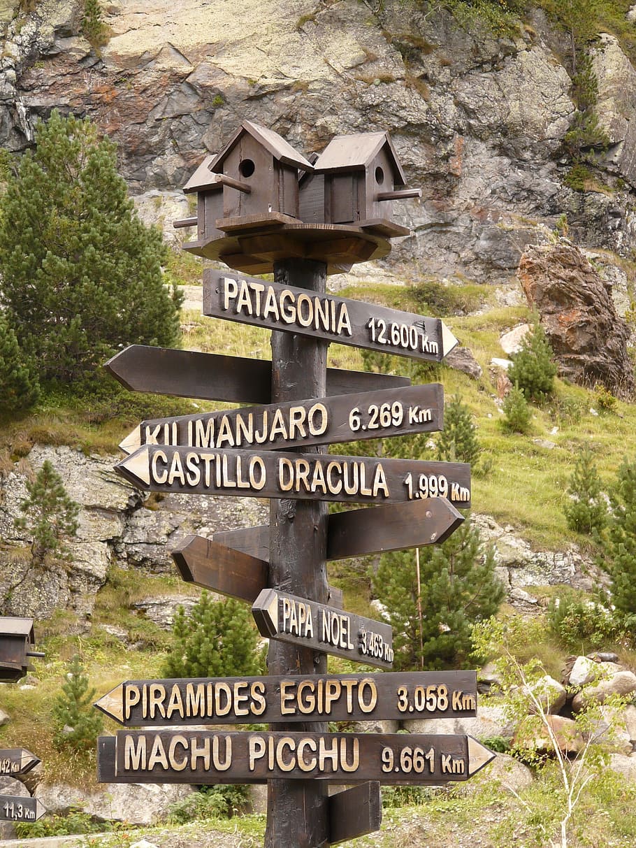 wooden Patognia direction, signposts, aviary, nesting box, shield HD wallpaper