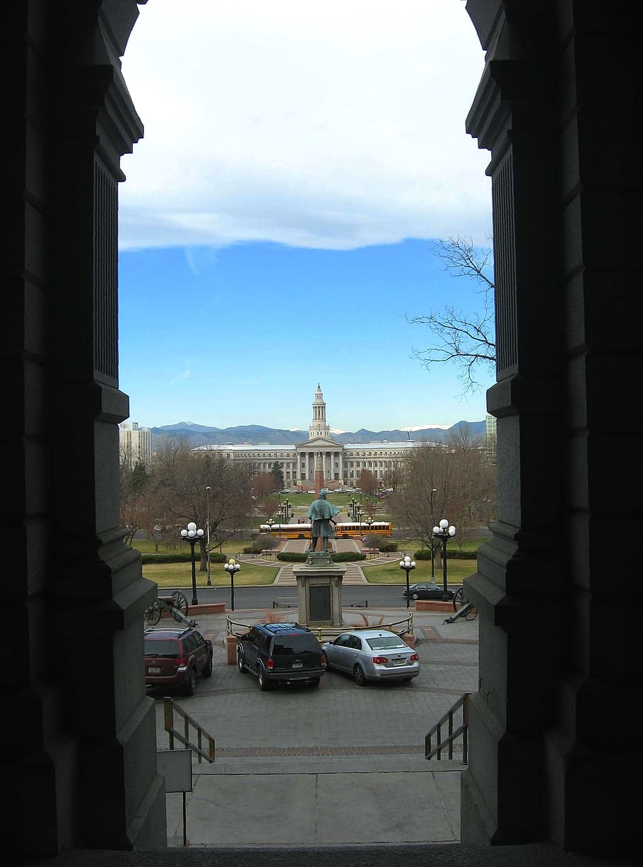 denver, colorado, sky, clouds, mountains, capitol, buildings HD wallpaper