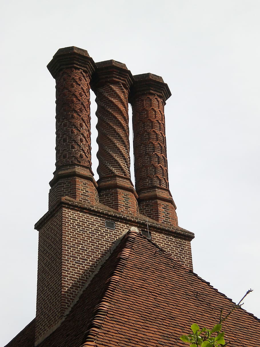 Hd Wallpaper Fireplaces Brick Sky Three Monument Germany