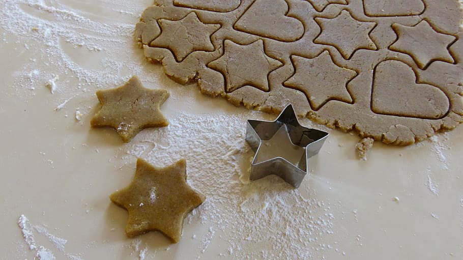 baking, cookies, gingerbread, christmas, bake, homemade, cookie cutter HD wallpaper
