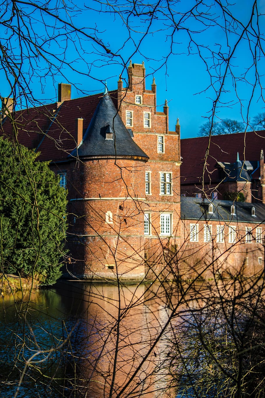 castle, herten, romance, architecture, built structure, building exterior HD wallpaper
