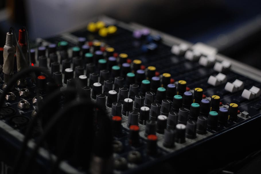 sound, buttons, amplifier, volume, technology, sound mixer HD wallpaper