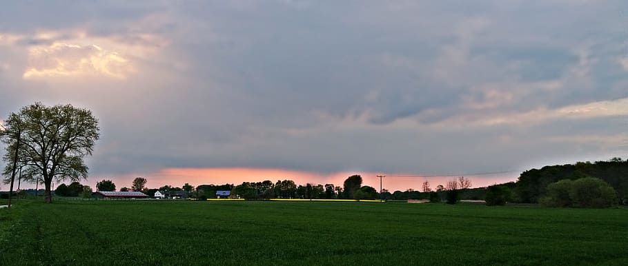 landscape, spring, nature, field, beautiful landscape, green HD wallpaper