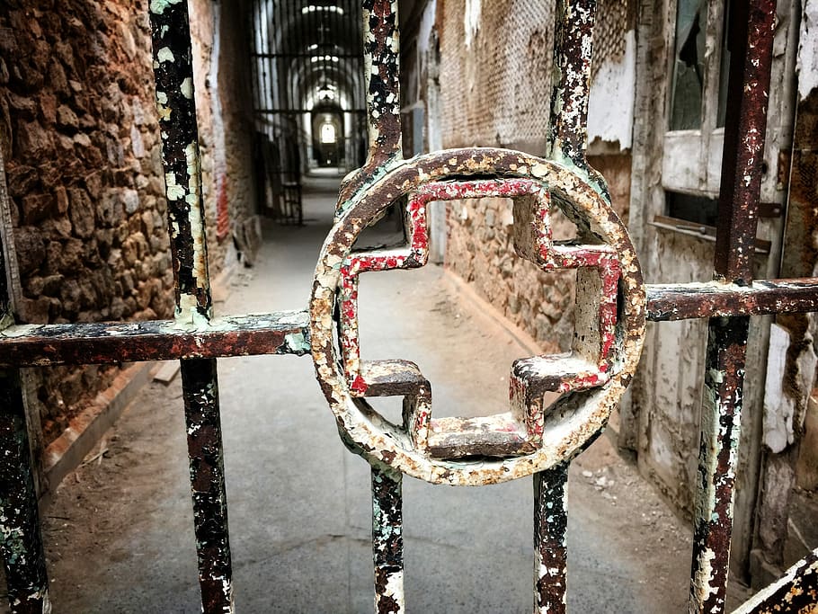 old, architecture, abandoned, iron, lock, eastern state penitentiary HD wallpaper