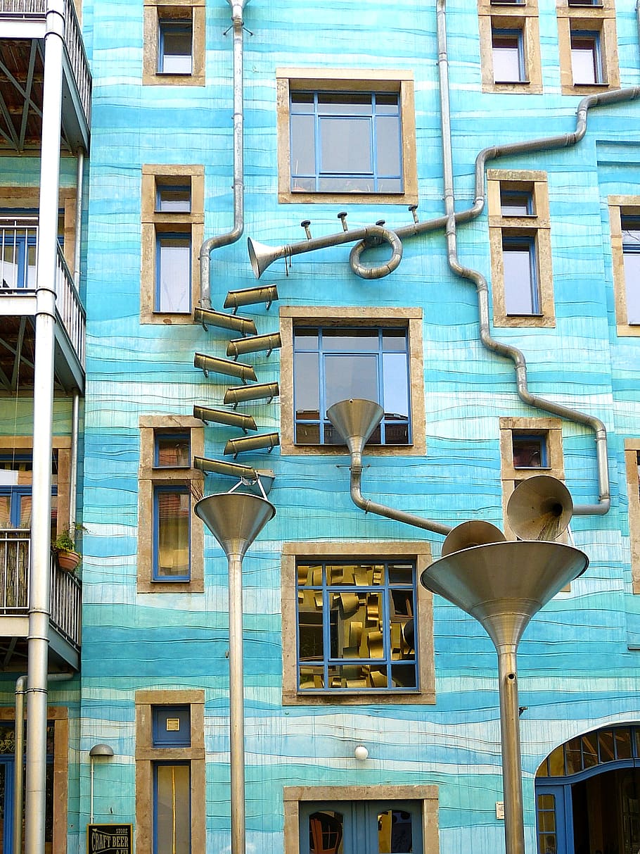 dresden, building, architecture, construction art, artist quarter HD wallpaper