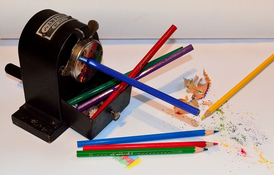 spitzer, pencil sharpener, antique, office accessories, old HD wallpaper
