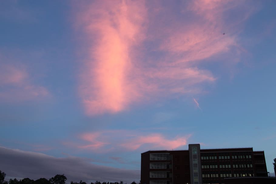 colourful, sky, blue, cloud - sky, architecture, built structure HD wallpaper
