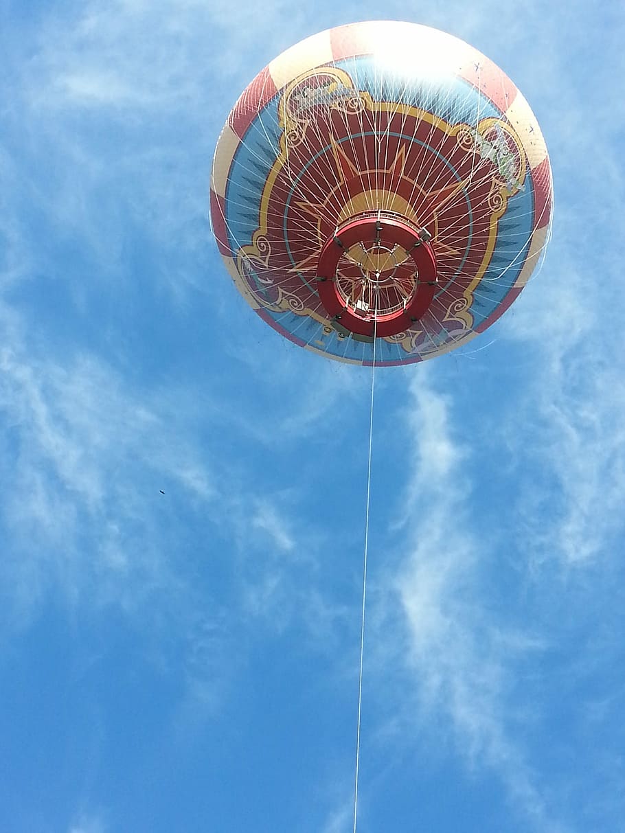 Balloon, Sky, Blue, Blue, Air, Hot, Clouds, freedom, cloud - sky HD wallpaper