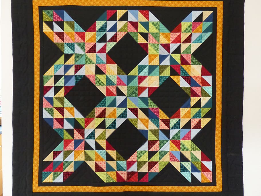 multicolored textile, patchwork quilt, patchwork carpet, blanket, HD wallpaper