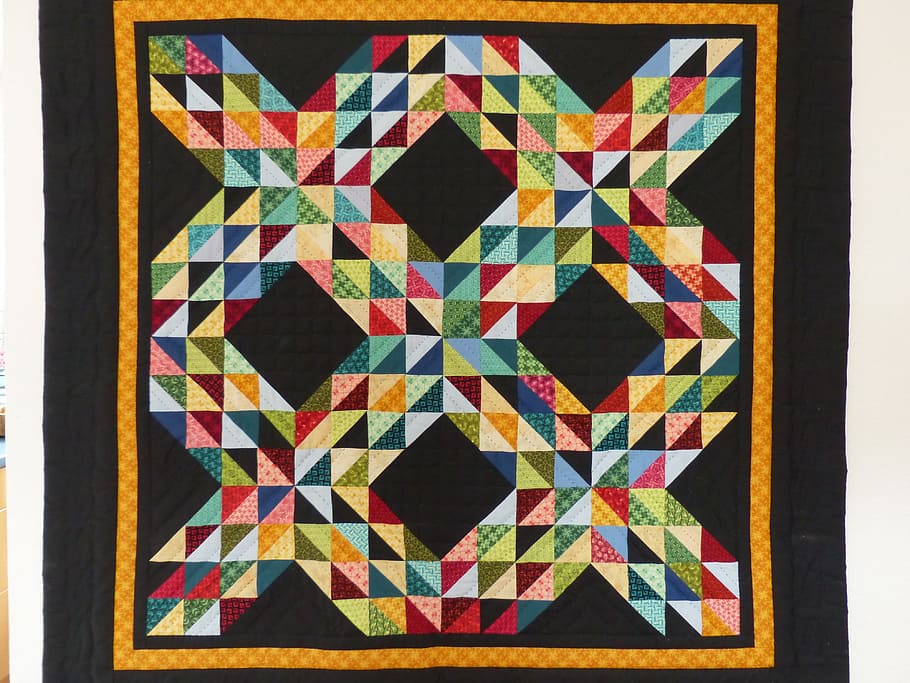 multicolored textile, patchwork quilt, patchwork carpet, blanket HD wallpaper