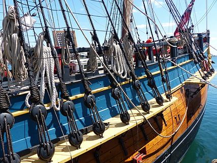 ship, rigging, sailing ship, sailboat, rope, nautical, vessel HD wallpaper