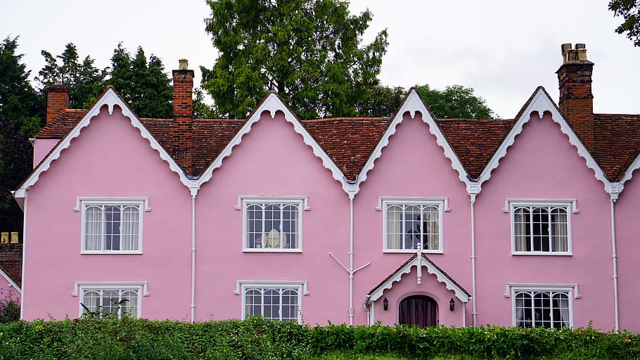 village, building, construction, countryside, architecture, britain HD wallpaper
