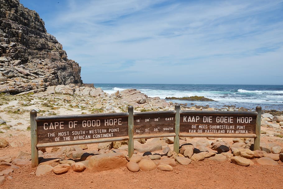 Cape Of Good Hope, South Africa, cape point, sea, horizon over water