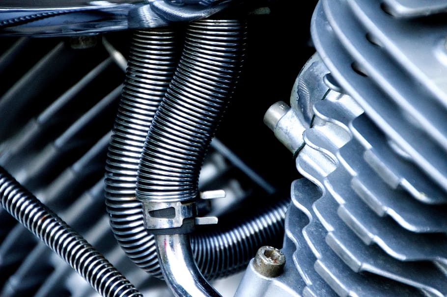 gray engine closeup photography, yamaha, motorcycle, details, HD wallpaper