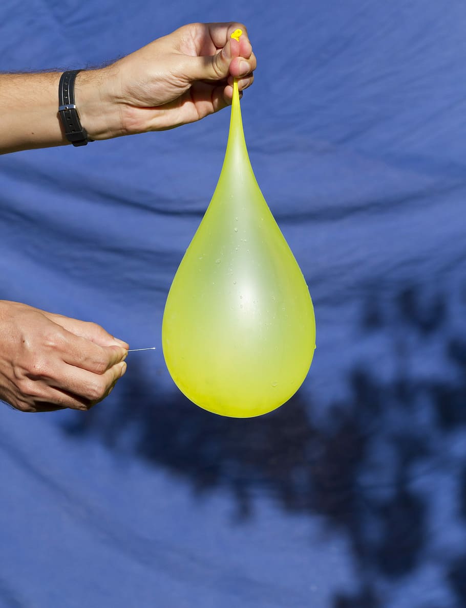 Balloon, Water, Bladder, Overflow, action, fast, needle, drill HD wallpaper