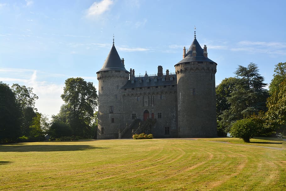 Castle Of Combourg, Ille Et Vilaine, park, chateaubriand, good looking, HD wallpaper