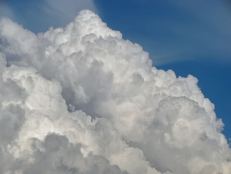 cumulus clouds taken during daytime, cumulonimbus, sky, dramatic HD wallpaper