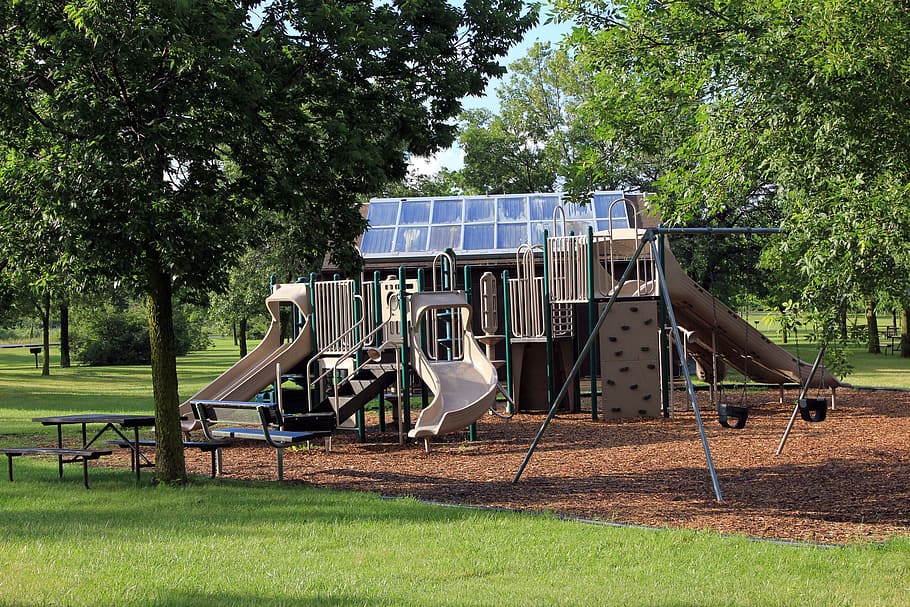 playground, recreational area, usa, wisconsin, richard bong state recreation area