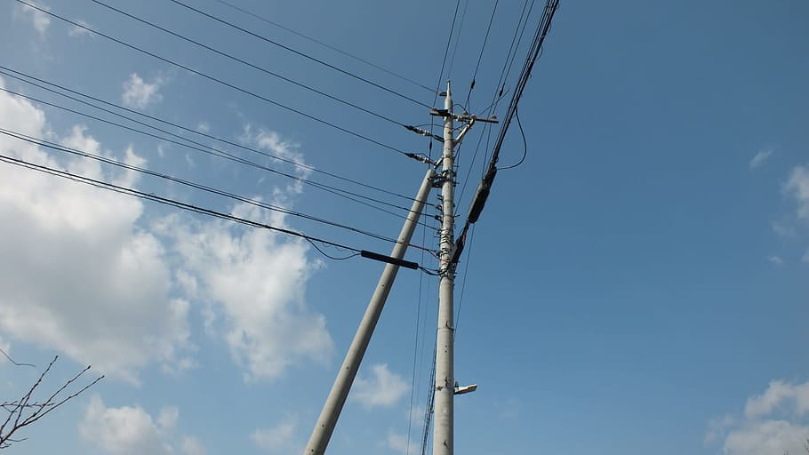 electrical, sky, electricity, cable, power supply, technology HD wallpaper