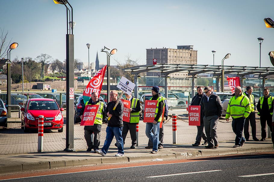 siptu, workers, bus eireann, group of people, transportation HD wallpaper