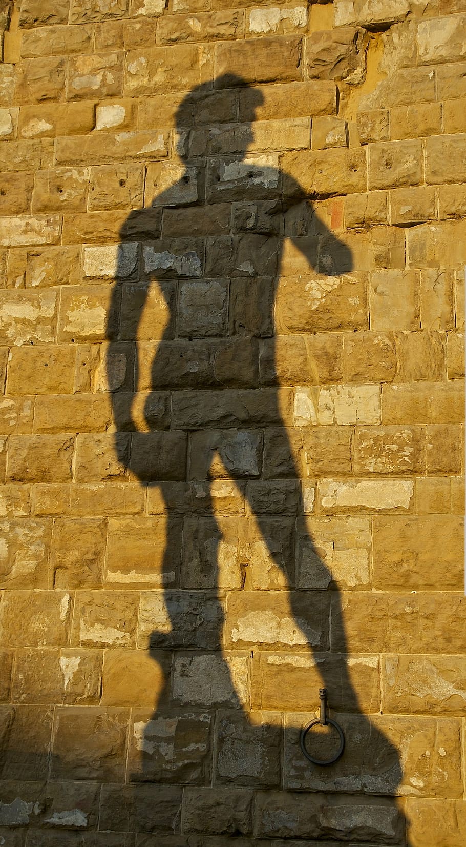 shadow of David statue during daytime, michelangelo, florence HD wallpaper
