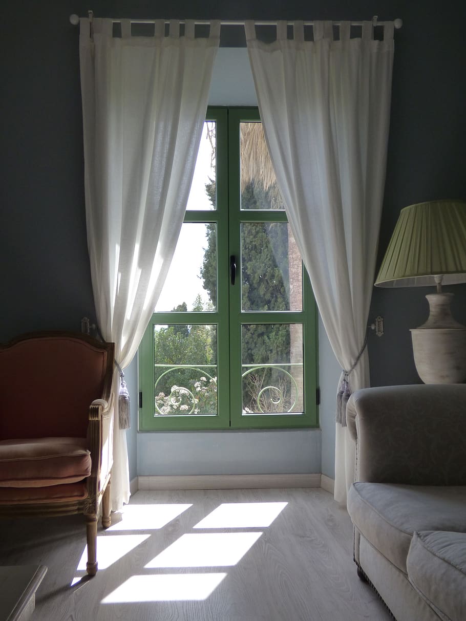 window, room, sunlight, glass, curtain, domestic room, indoors HD wallpaper