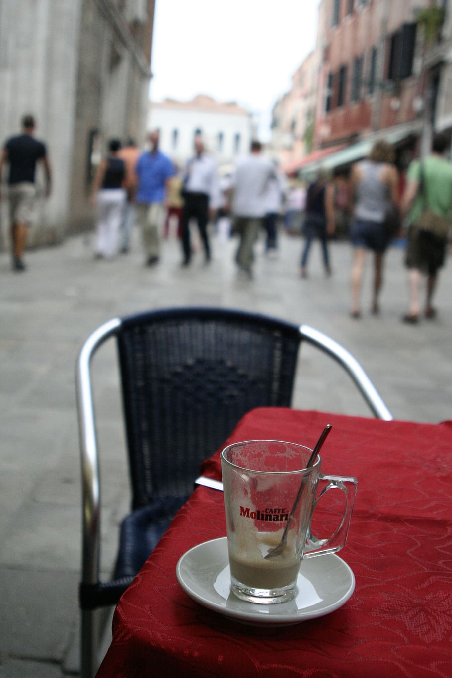 coffee, table, venice, rest, chair, street, cafe, urban Scene HD wallpaper