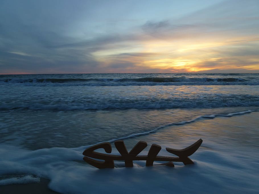 summer, sylt, beach, nature, north sea, sand, sky, sunset, cloud - Sky HD wallpaper
