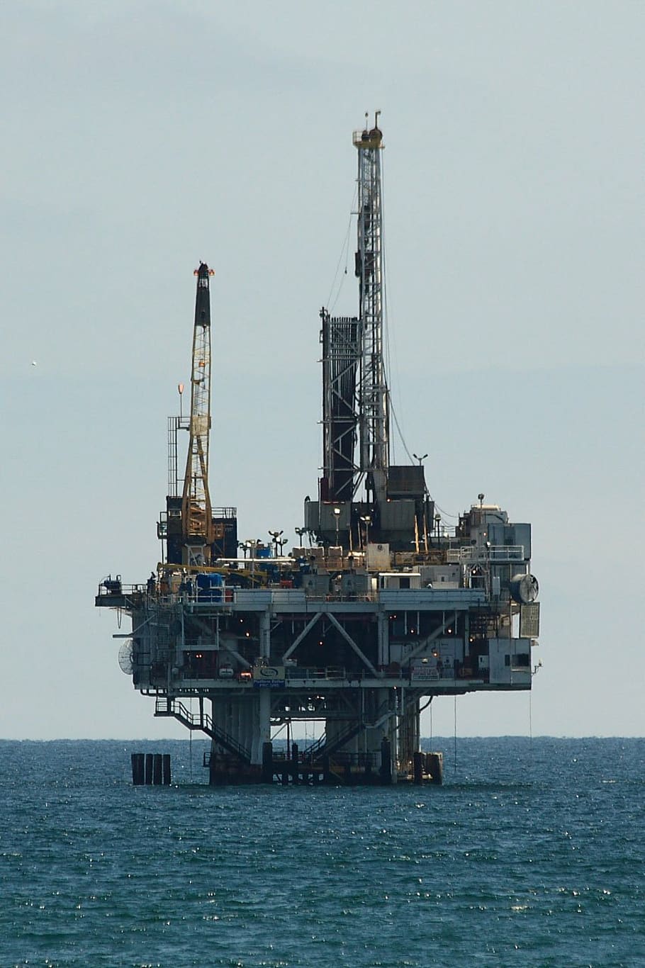 oil, drilling, offshore, platform, industry, energy, industrial, HD wallpaper