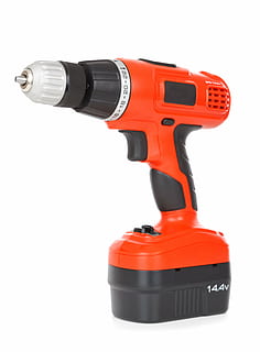 red and black cordless power drill, battery, construction, drilling HD wallpaper