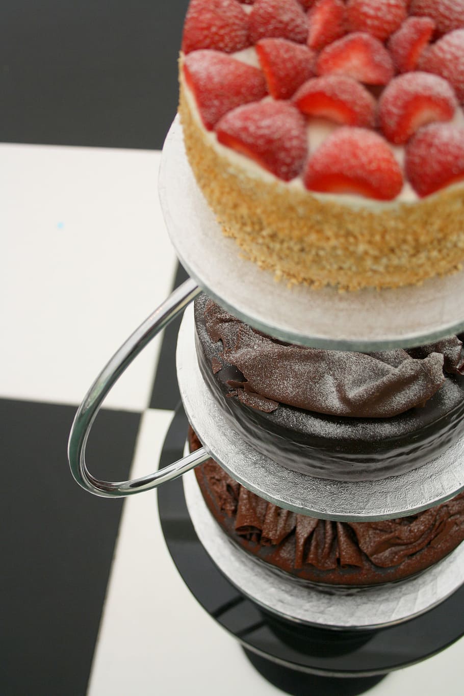 blur, cake, chocolate, close-up, cream, delicious, dessert HD wallpaper