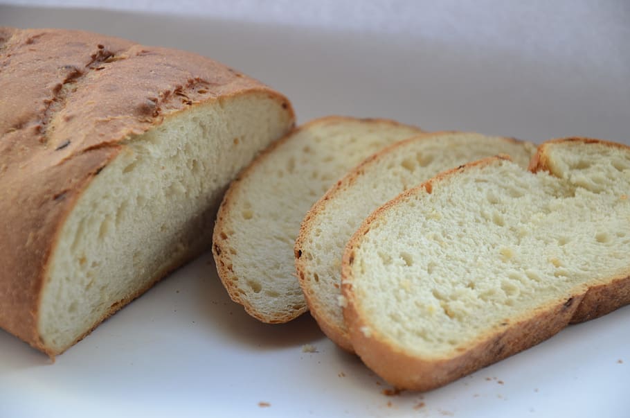 Bread, Loaf, Food, Slicing, Muffin, nutrition, baking, lunch HD wallpaper