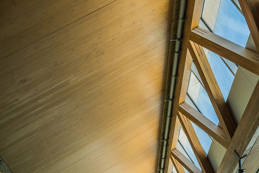 structure, architecture, glass, wood, roof, low angle view HD wallpaper