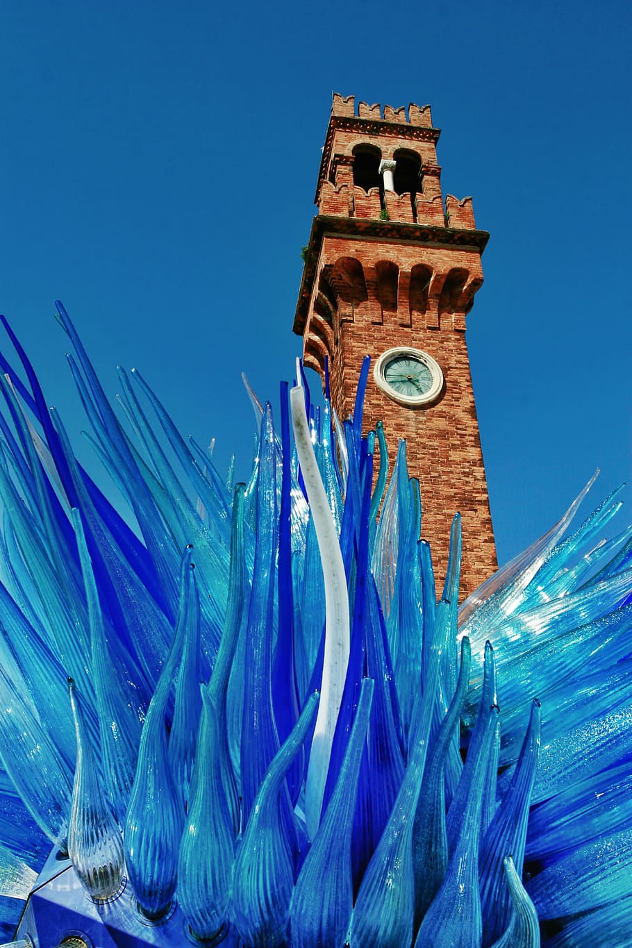 glass, tower, watch, murano, construction, architecture, building, HD wallpaper