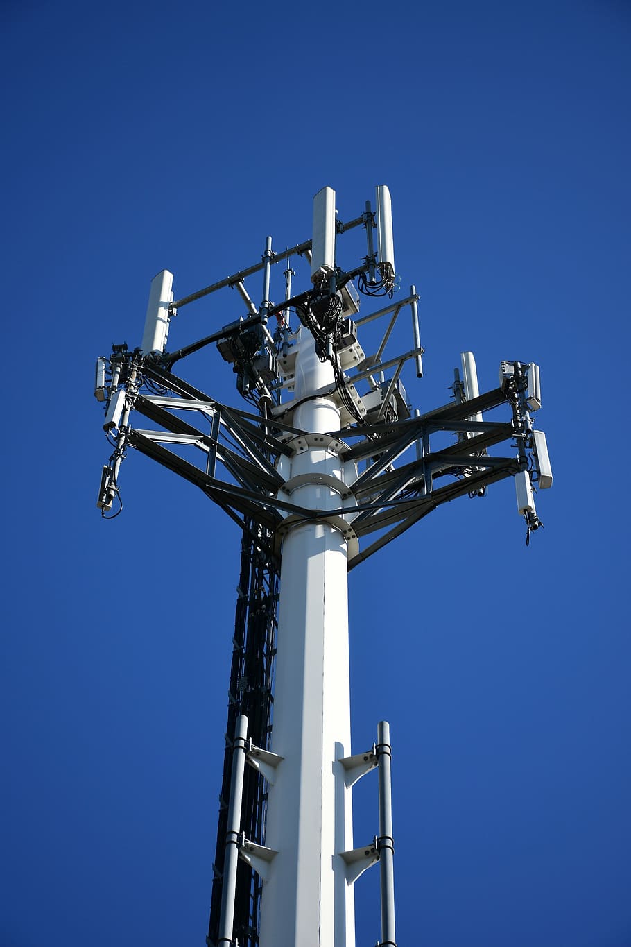 cellular tower, power, technology, mobile, radio, antenna, transmit, HD wallpaper