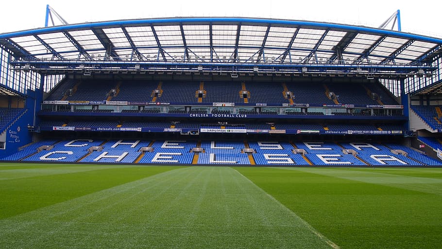 HD wallpaper: Chelsea print bleachers soccer stadium, Football, London, England - Wallpaper Flare