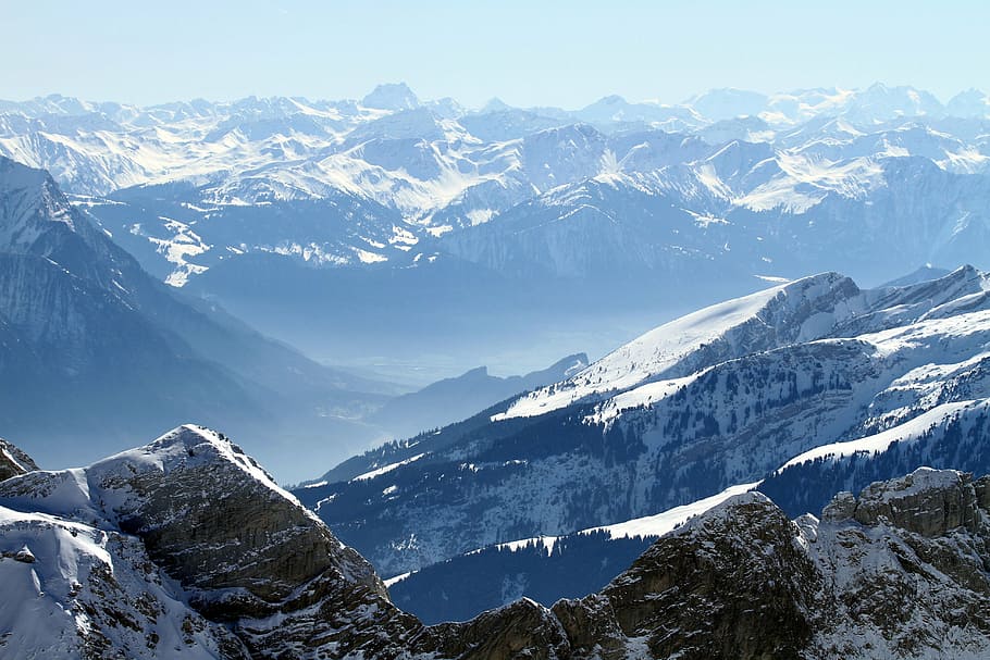 mountains, summit, steinig, impressive, imposing, postkartenmotiv HD wallpaper