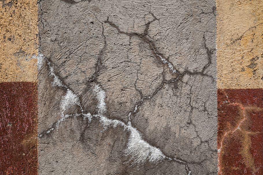 gray concrete wall, Texture, Closeup, Stripes, grudge, broken