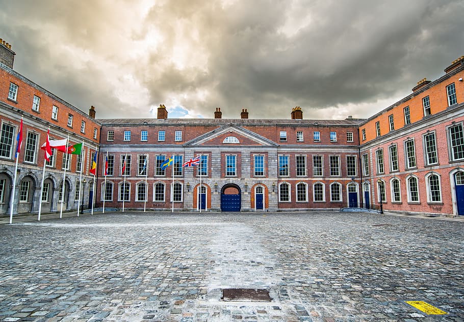 city, sky, clouds, building, administration, architecture, castle HD wallpaper