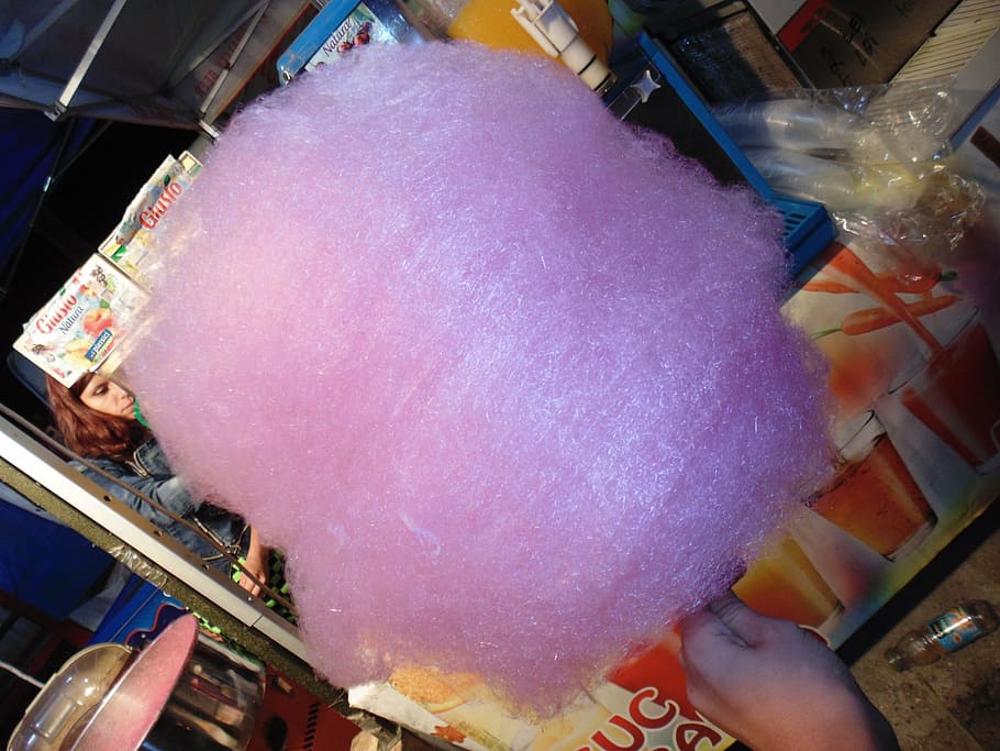 pink cotton candy, hand, real people, high angle view, lifestyles HD wallpaper