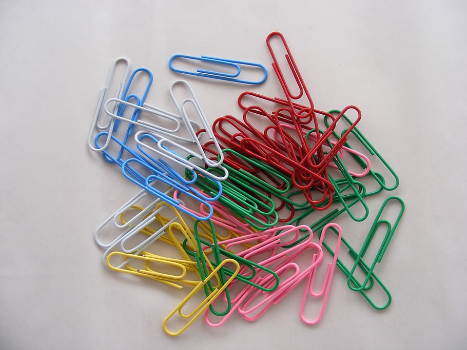 binder, clips, colored, multi, office, paper, paperclips, supplies HD wallpaper