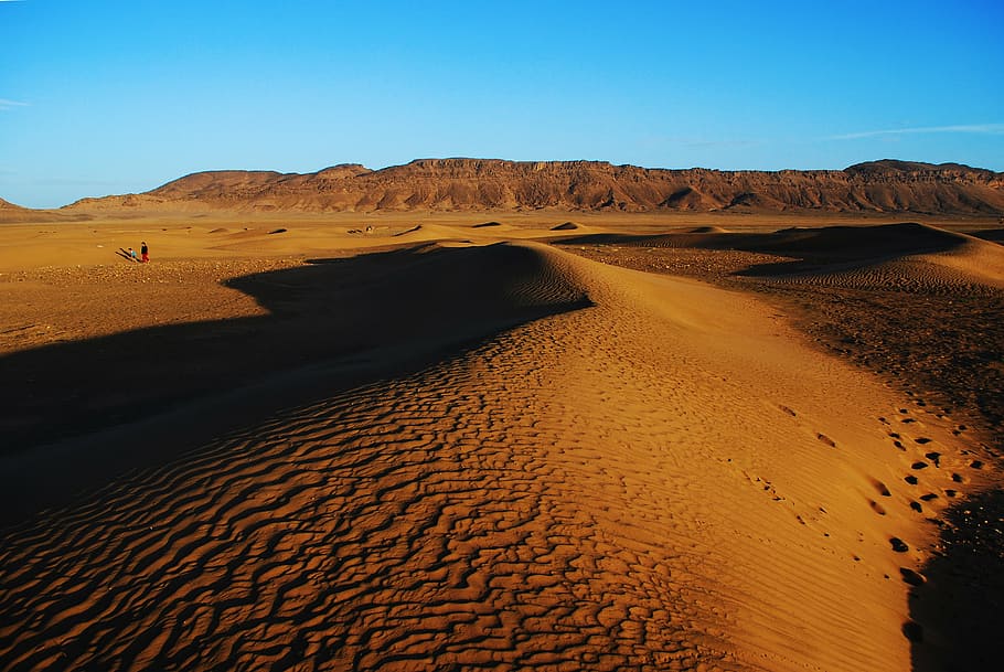 landscape photography of desert, zagora, morocco, sahara, africa, HD wallpaper
