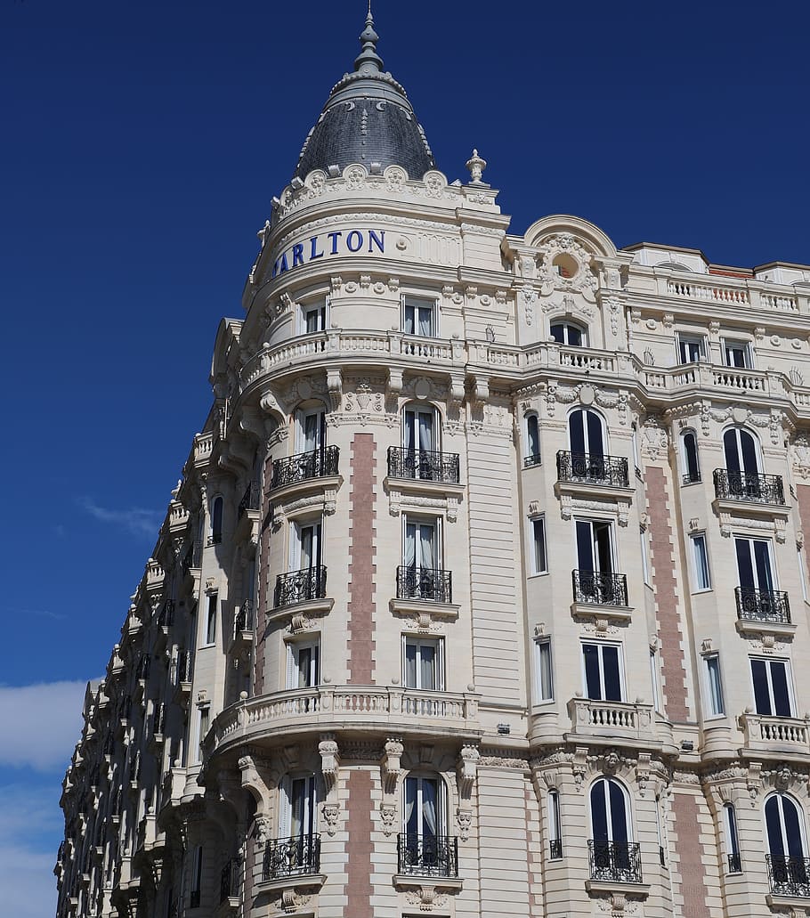 architecture, facade, building, old, all, carlton, france, the french riviera HD wallpaper